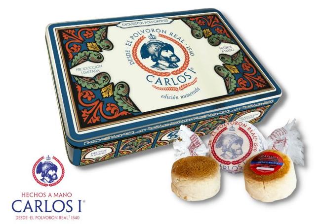 Caja de polvorones de Carlos I.