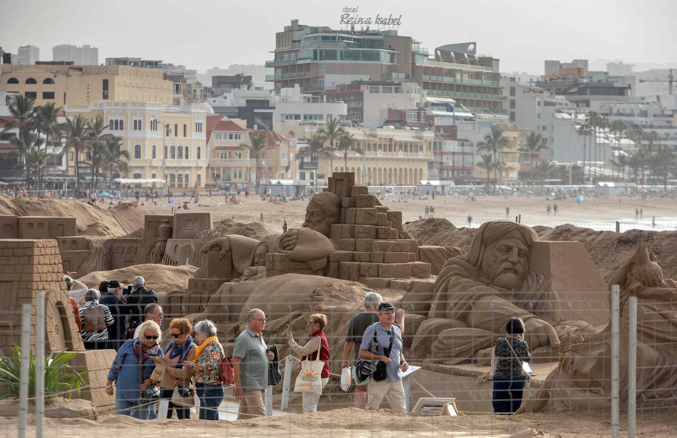 El original Belén de Arena de Las Palmas de Gran Canaria vuelve a sorprender