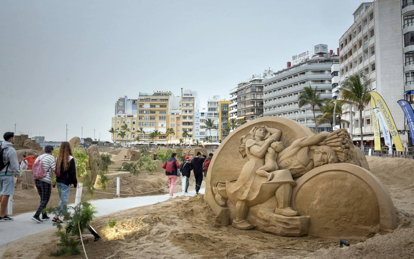 El original Belén de Arena de Las Palmas de Gran Canaria vuelve a sorprender