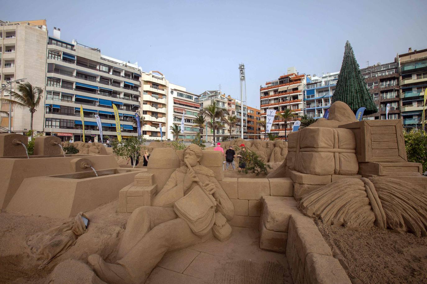 El original Belén de Arena de Las Palmas de Gran Canaria vuelve a sorprender