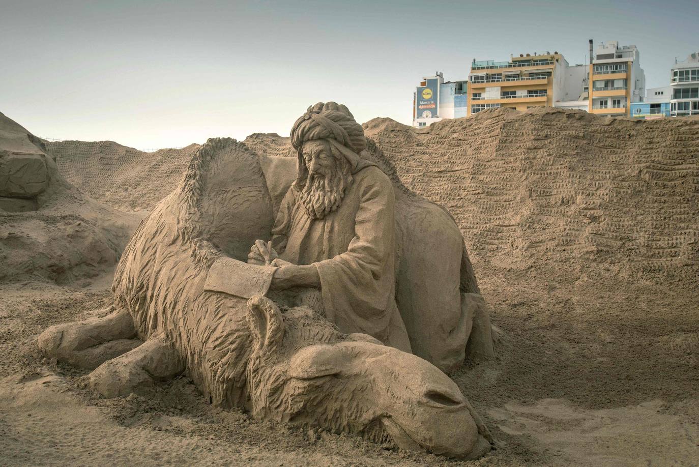 El original Belén de Arena de Las Palmas de Gran Canaria vuelve a sorprender