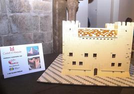 Una de las construcciones de Lego expuestas en el Castillo de Alaquàs, donde ha tenido lugar el robo.