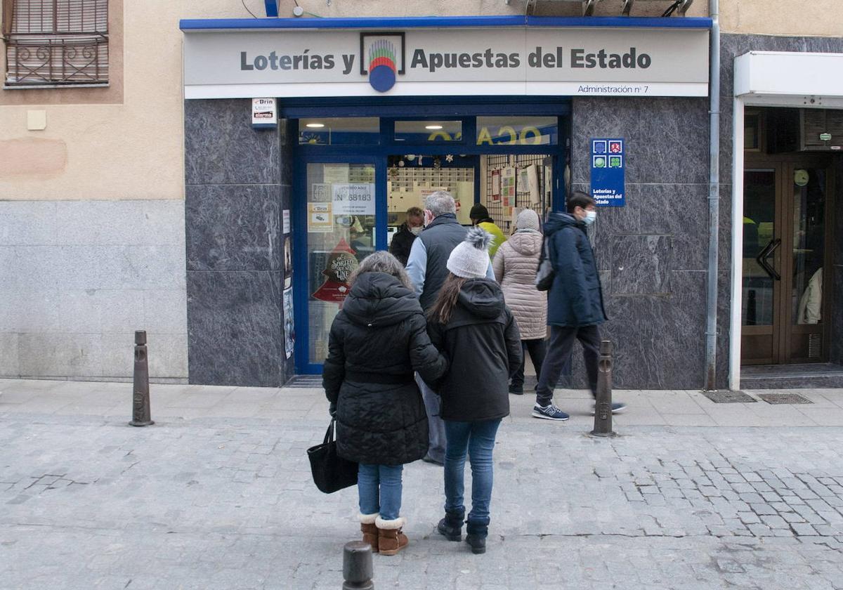 Una administración de loterías, en una imagen de archivo.