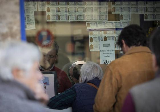 Una administración de lotería, en una imagen de archivo.