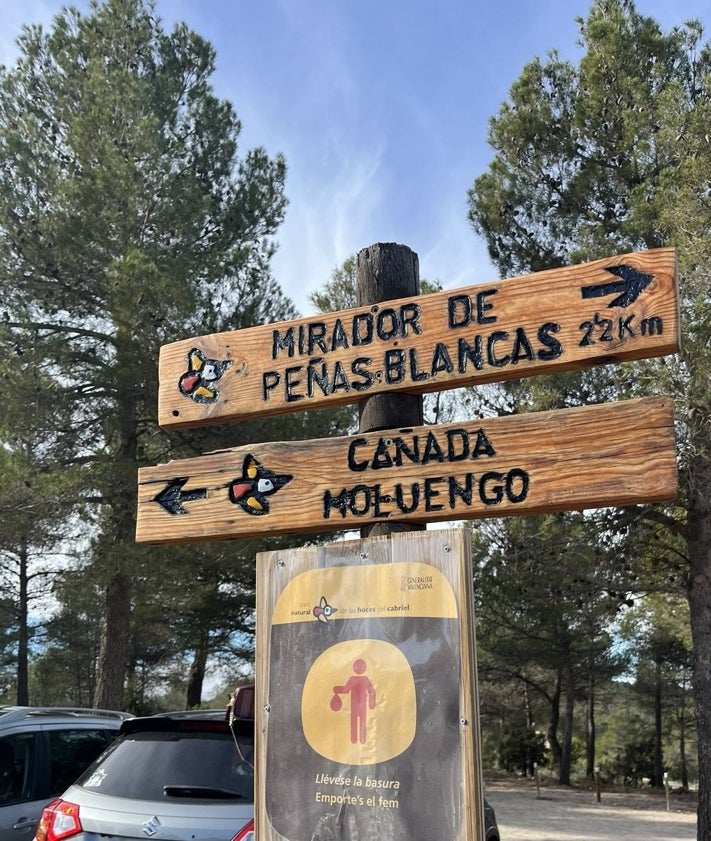 Imagen secundaria 2 - Señalización del Parque Natural de las Hoces del Cabriel.