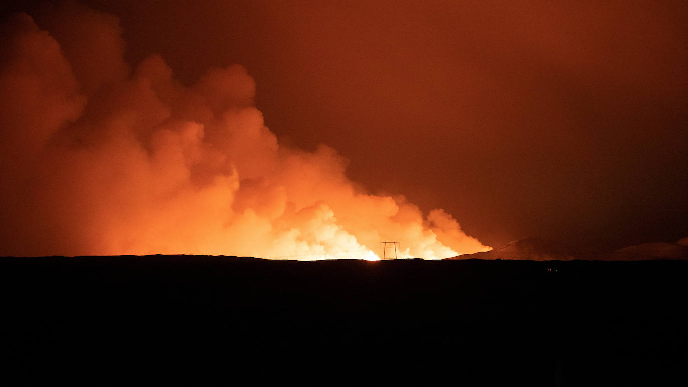 Las impactantes imágenes del volcán de Islandia