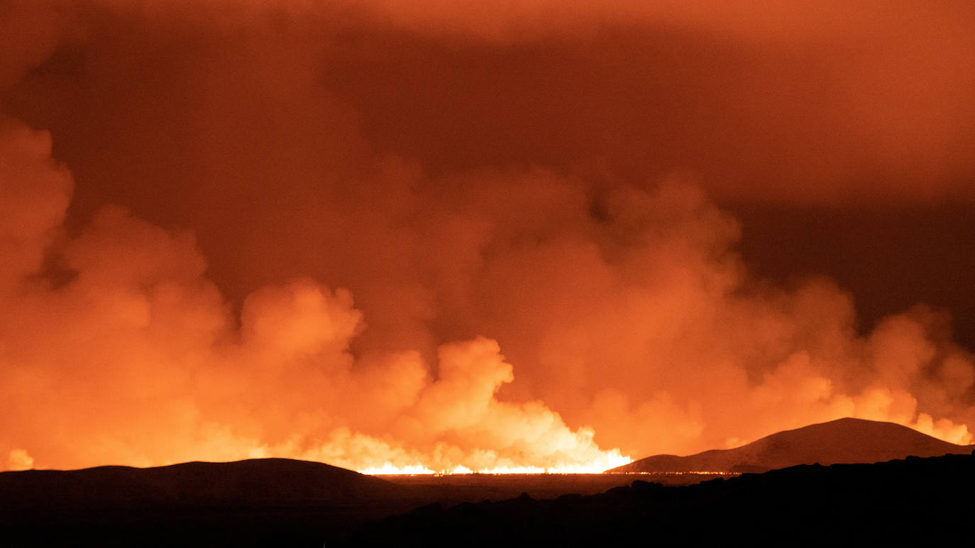 Las impactantes imágenes del volcán de Islandia