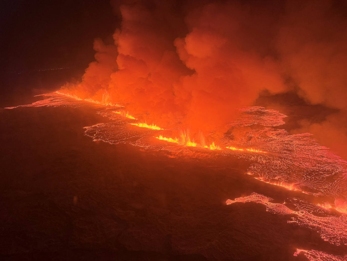 Las impactantes imágenes del volcán de Islandia