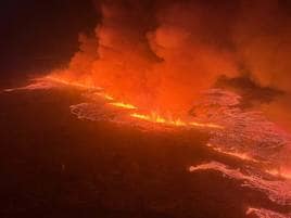 Las impactantes imágenes del volcán de Islandia