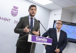 El alcalde de Gandia y el concejal de Economía.