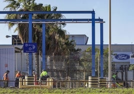 Trabajadores de la planta de Ford.