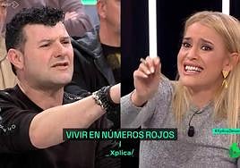 El hostelero, David Ariza, y Afra Blanco.