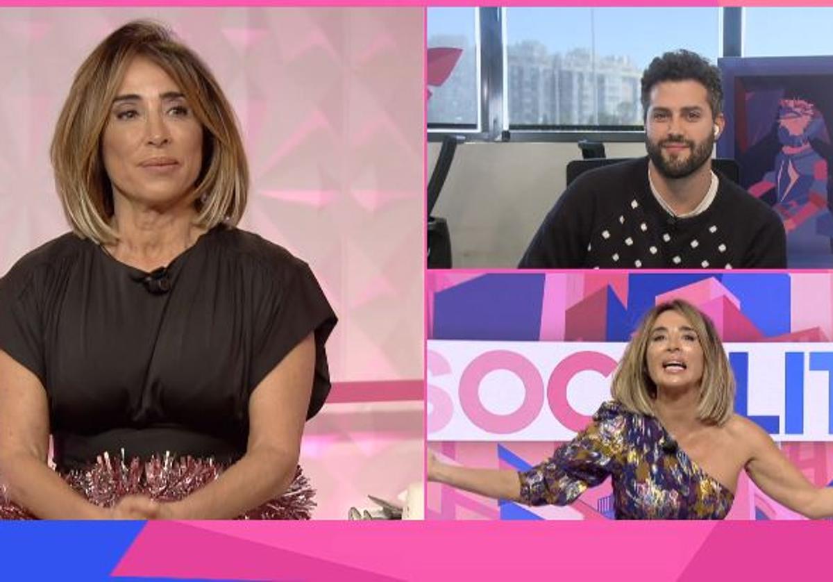 María Patiño se emociona al decir sus palabras de despedida en 'Socialité'.