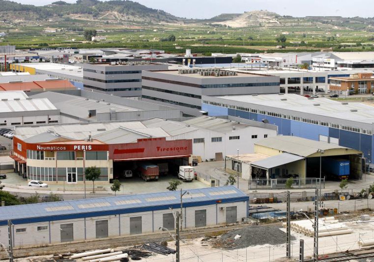 Uno de los polígonos industriales de Xàtiva.