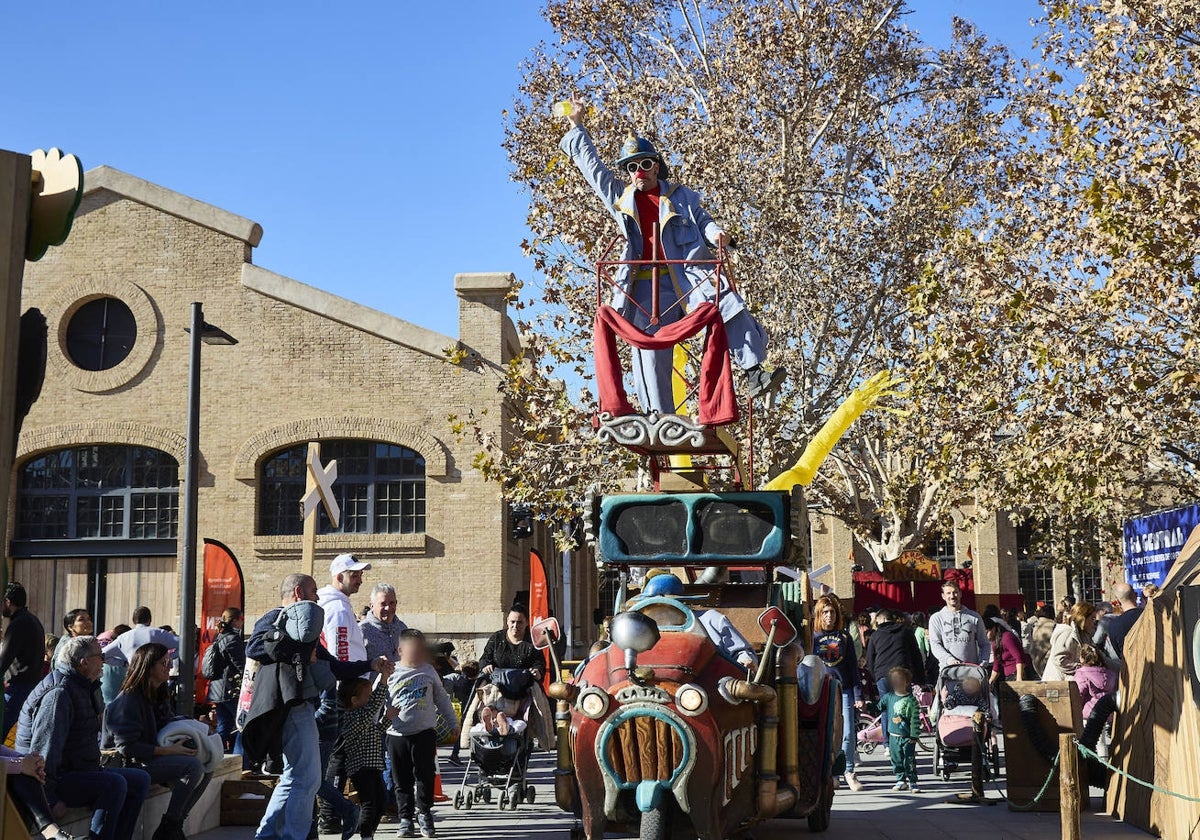 Actividades de animación infantil de Navidad en el Parque Central.