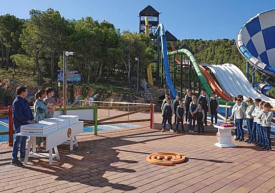 Imagen del parque acuático de Benidorm donde se ha realizado la prueba exterior.