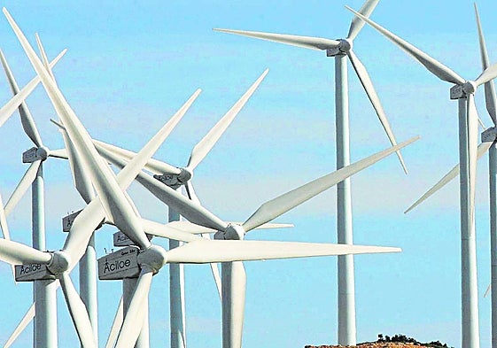 Parque eólico de Buñol.