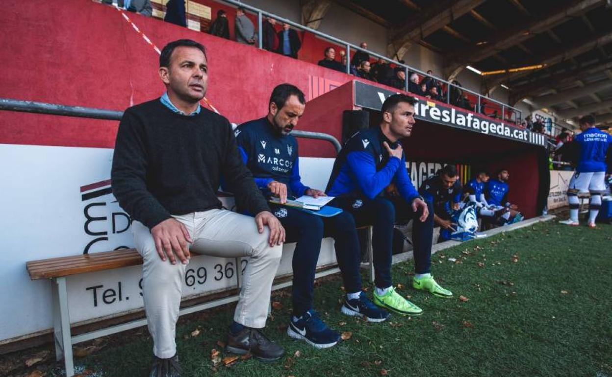 Calleja en un partido de Copa del Rey 