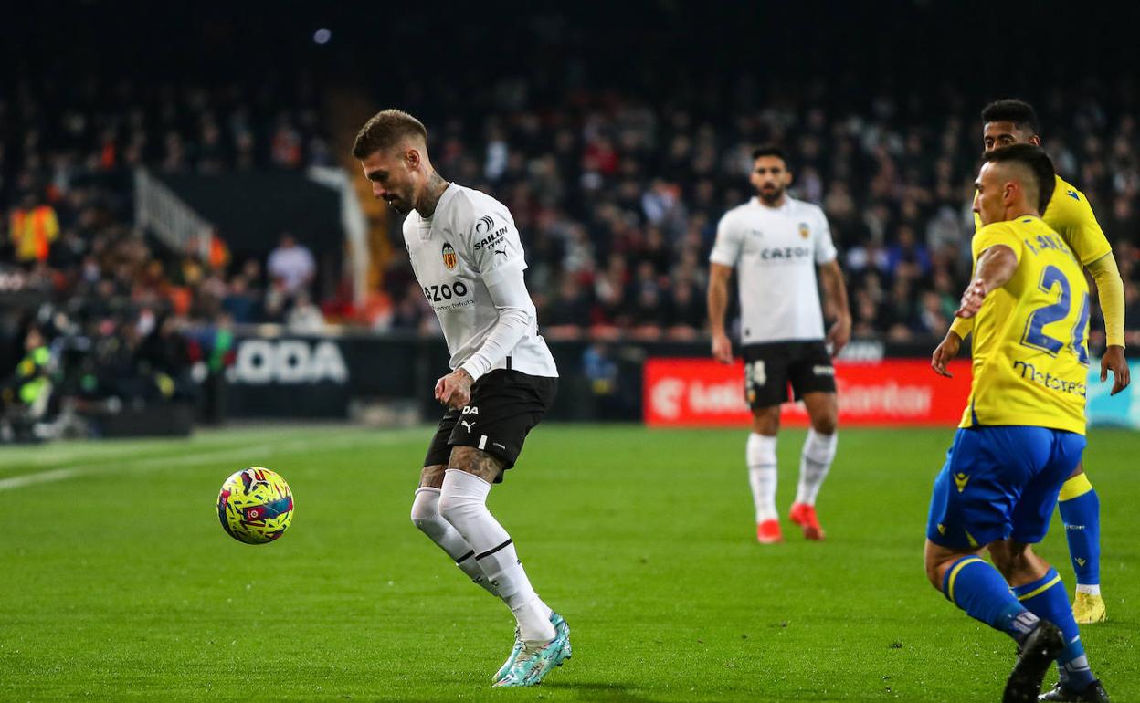 Castillejo, en el partido contra el Cádiz. 