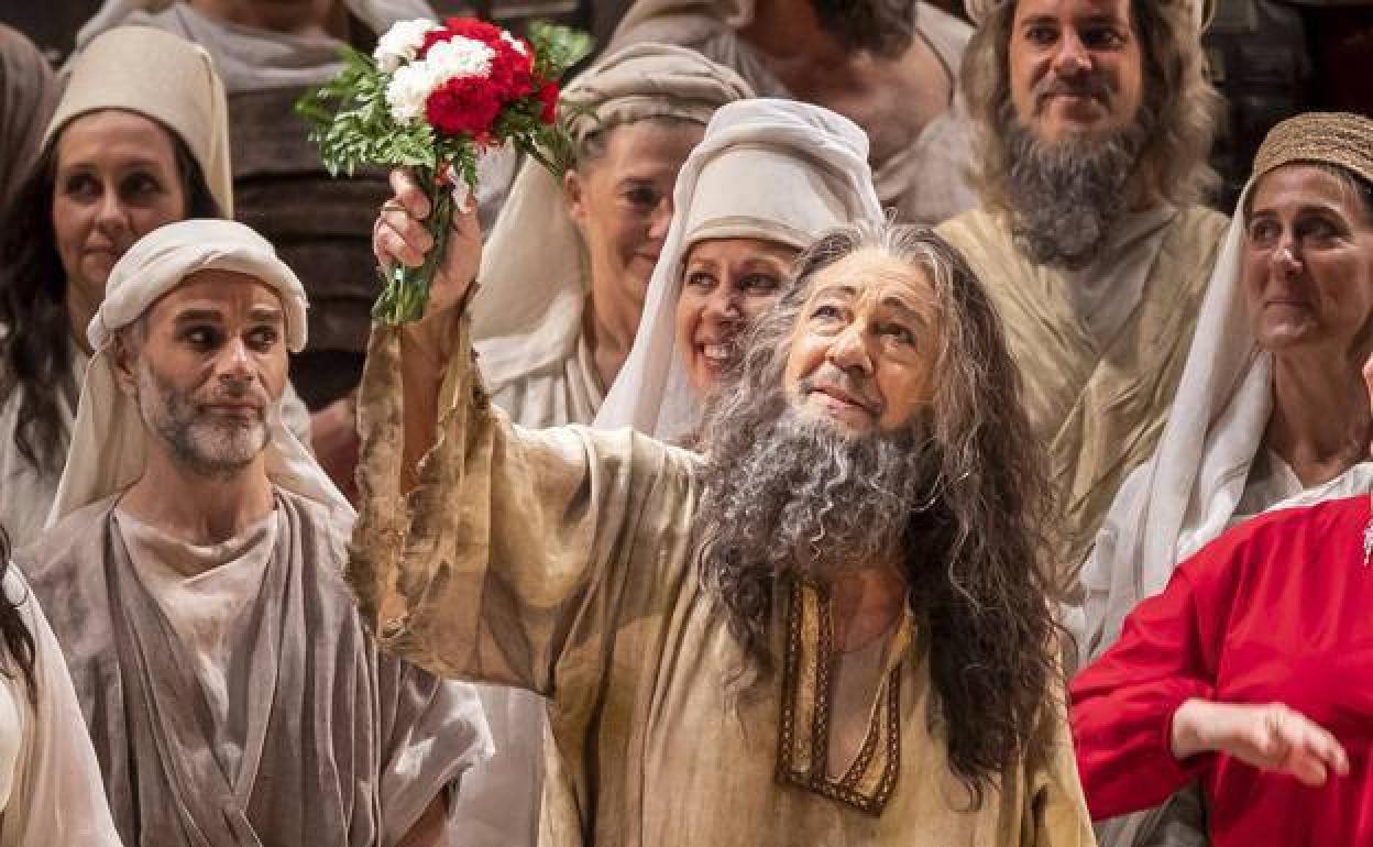 Plácido Domingo en la ópera 'Nabucco'. 