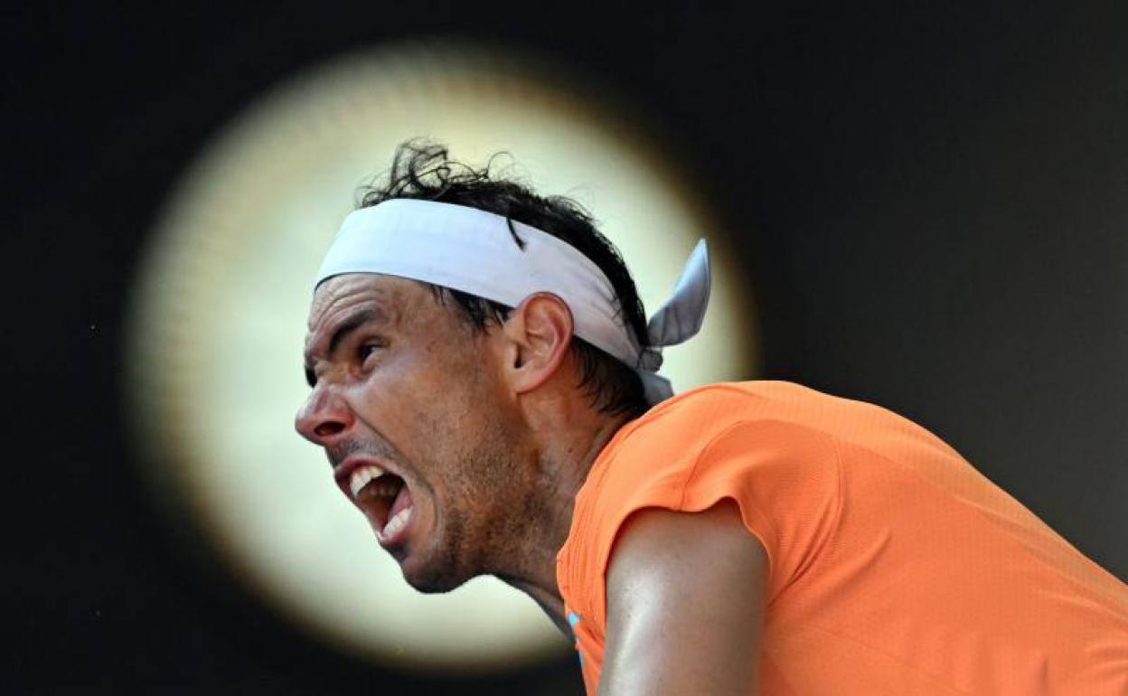 Nadal, en el Abierto de Australia.