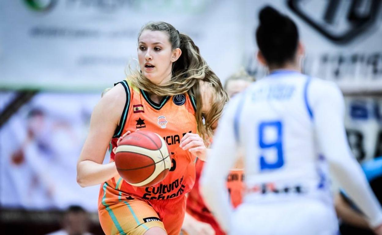 Lauren Cox, durante el partido de este miércoles. 