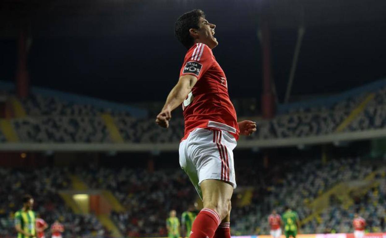 Guedes, en su etapa en el Benfica.