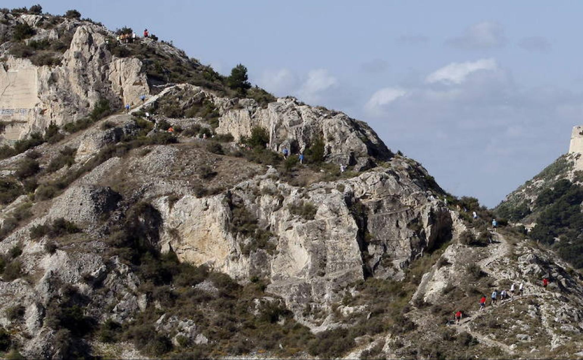 Excepcionales vistas de la Sierra Grossa en Alicante. 