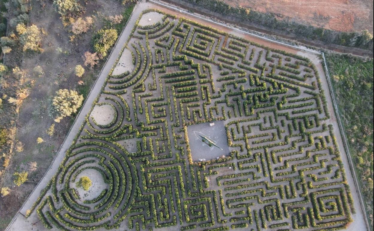 El laberinto desde una vista aérea