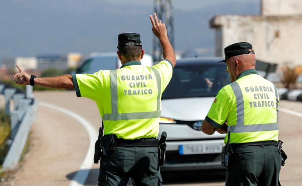 Control de tráfico de la DGT. 