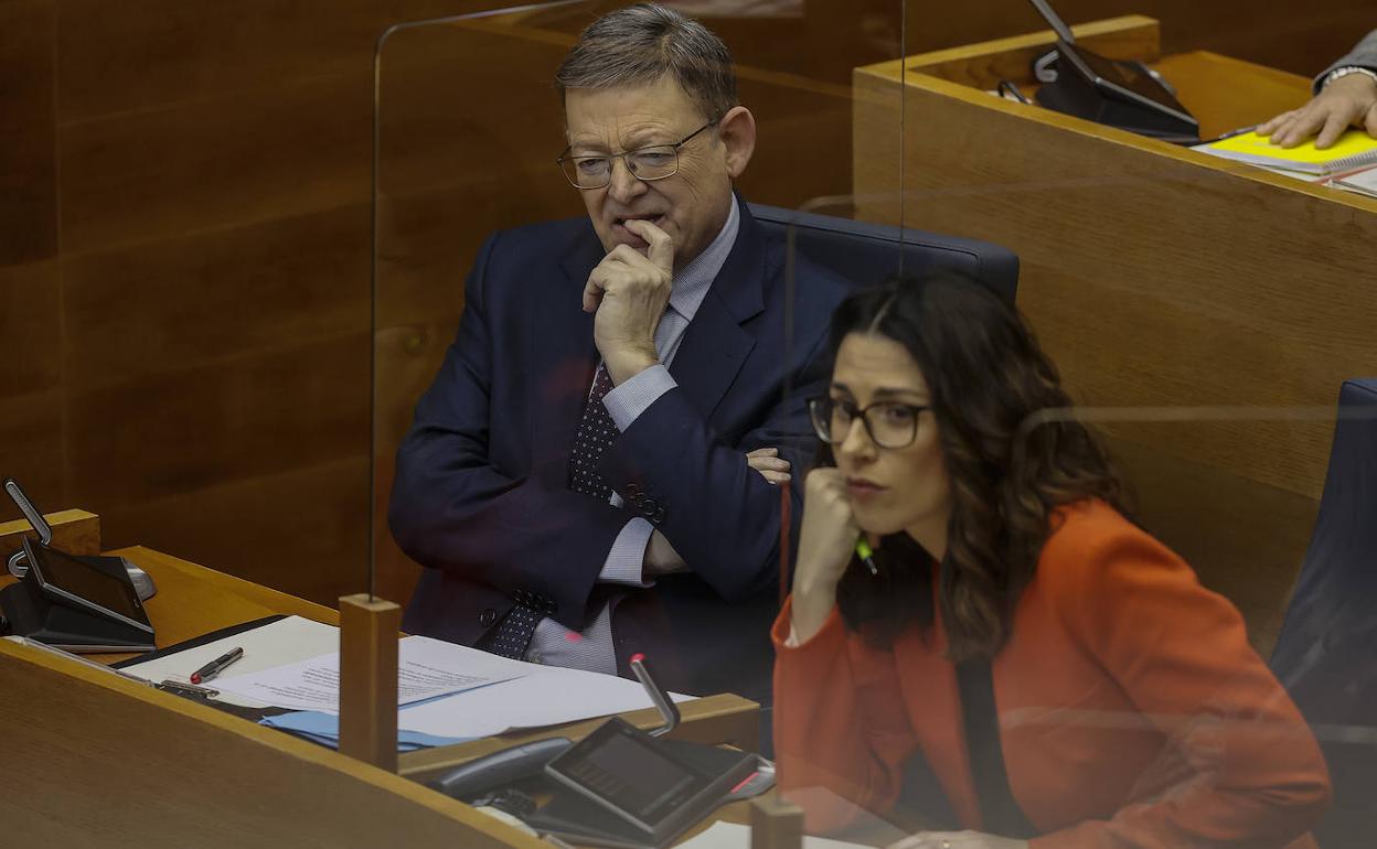 El presidente Puig y la vicepresidenta Mas. 