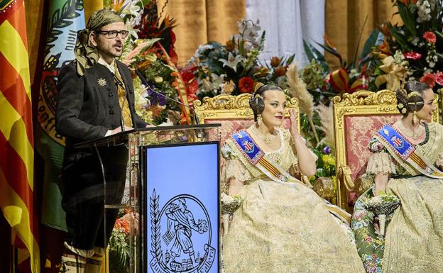 Discurso completo de Jaume López Bronchud, mantenedor de la fallera mayor de Valencia, Laura Mengó y su corte de honor