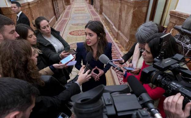 La ministra de Igualdad, Irene Montero.