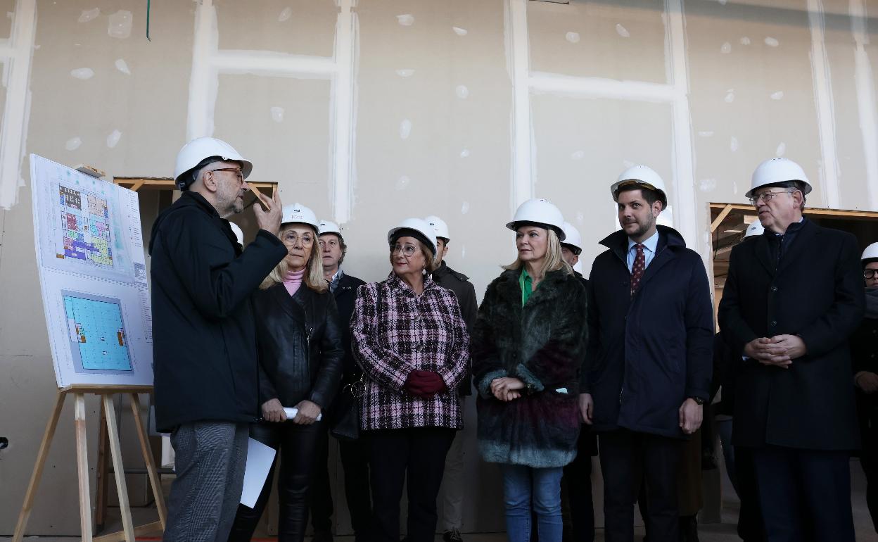 Visita a las obras del Palacio de Justicia de Gandia. 