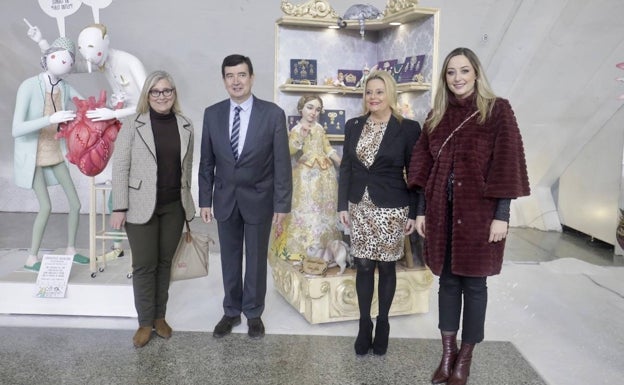 Representantes de Ciudadanos, con Fernando Giner en el centro. 