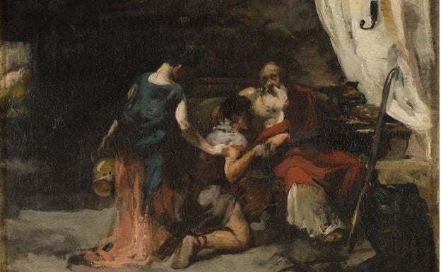 'Isaac bendiciendo a Jacob', una de las obras del periodo romano. 