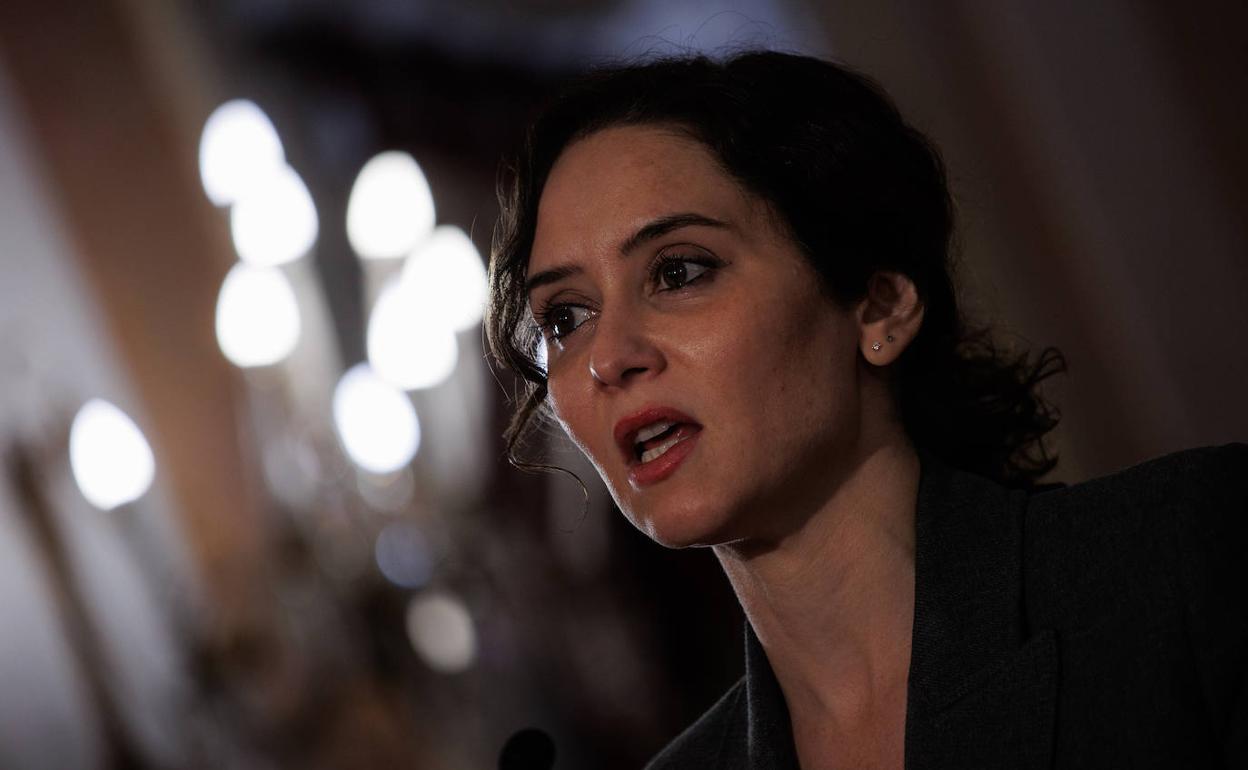 La presidenta de la Comunidad de Madrid, Isabel Díaz Ayuso.