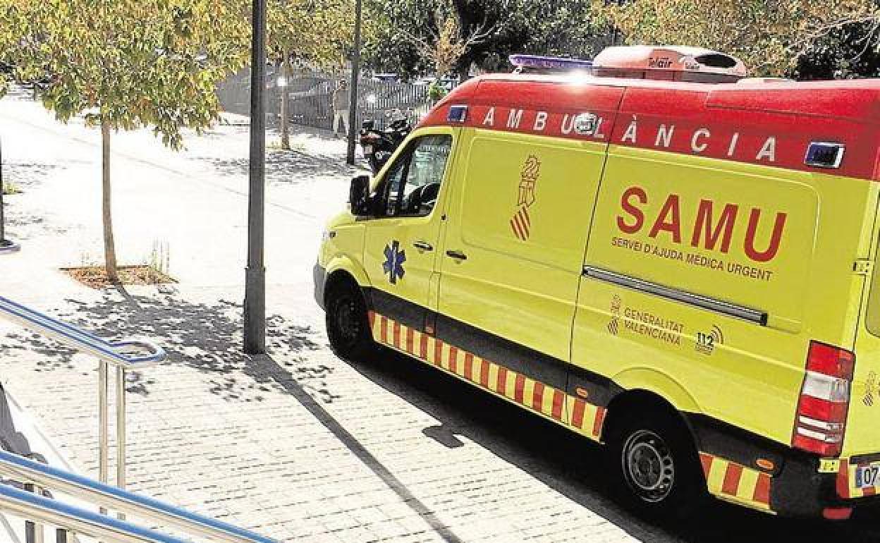 Una ambulancia del SAMU. 