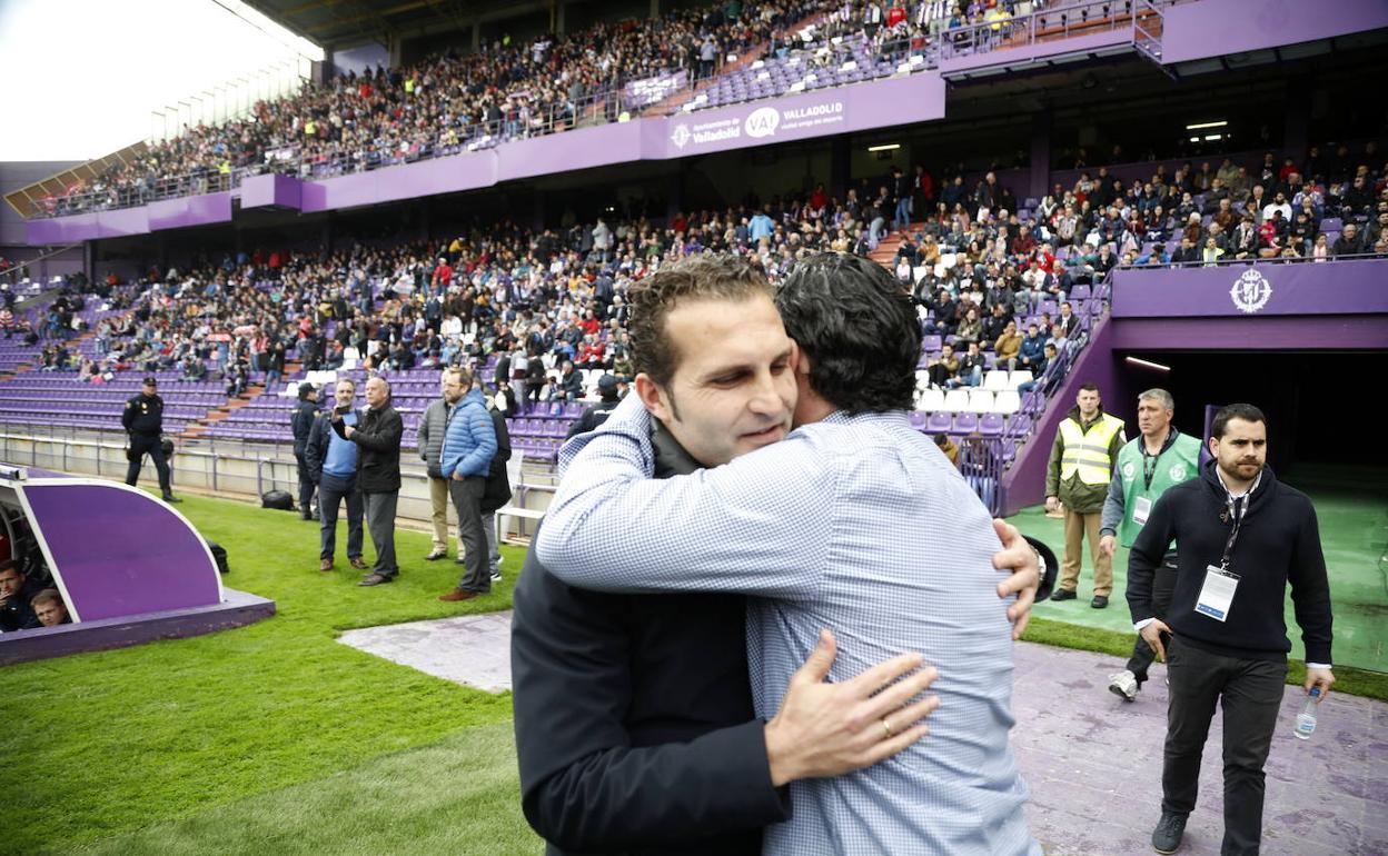 Baraja, en su etapa de entrenador del Valladolid. 