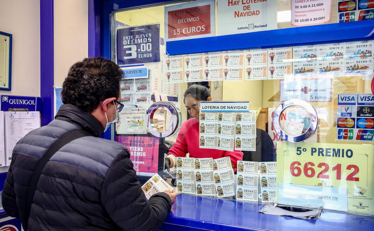 Una administración de Lotería. 