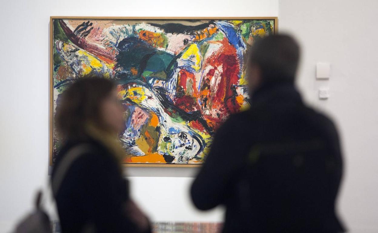 Una de las obras de Asger Jorn que puede verse en el IVAM. 