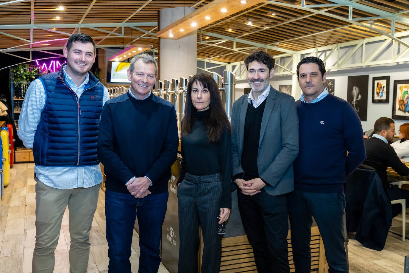 Alejandro y Christian Jardel, Manuel Romeralo, Rafa Muñoz y Luis Peiró.