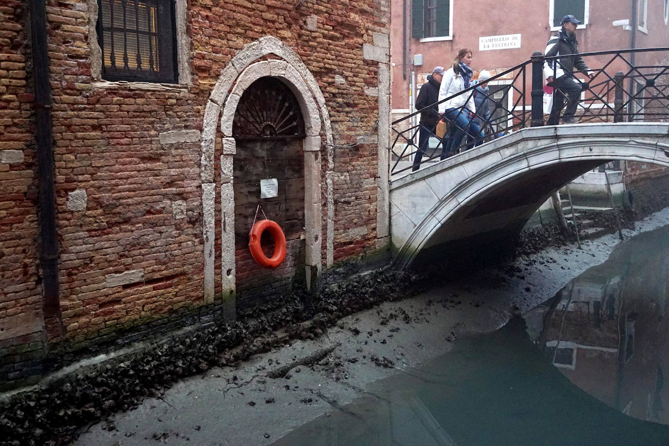Fotos: El &#039;acqua bassa&#039; vacía los canales en Venecia