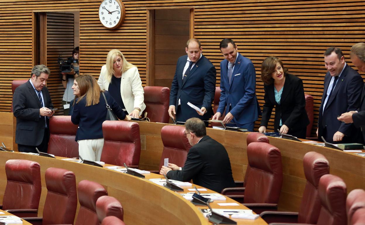 Diputados de Vox al inicio de la actual legislatura. 