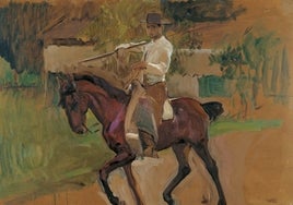 'Garrochista. Sevilla', una de las obras de Sorolla que se conservan en el Museo Carmen Thyssen de Málaga.