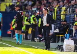 Marcelino, durante un partido reciente.