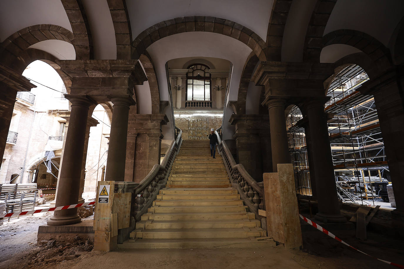 Estado de las obras del Palacio de Justicia de Valencia.