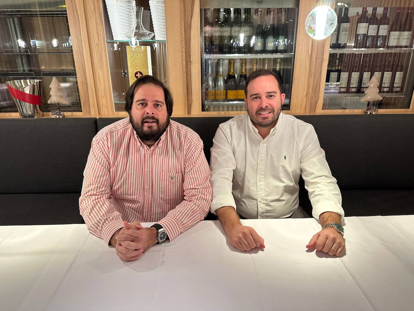 Salva y Pablo Martínez, en el nuevo restaurante.