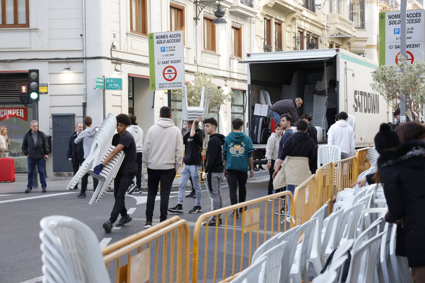 Fotos de los preparativos para la Cabalgata de Reyes de Valencia 2024