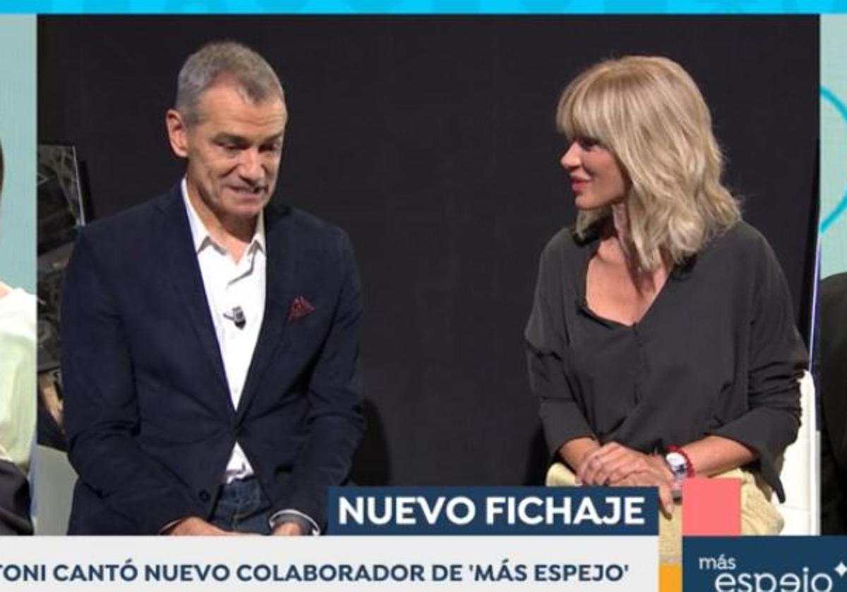 Toni Cantó junto a Susanna Griso este lunes.